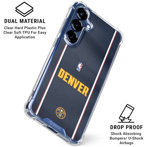 NBA Denver Nuggets Jersey Galaxy S25 Clear Case